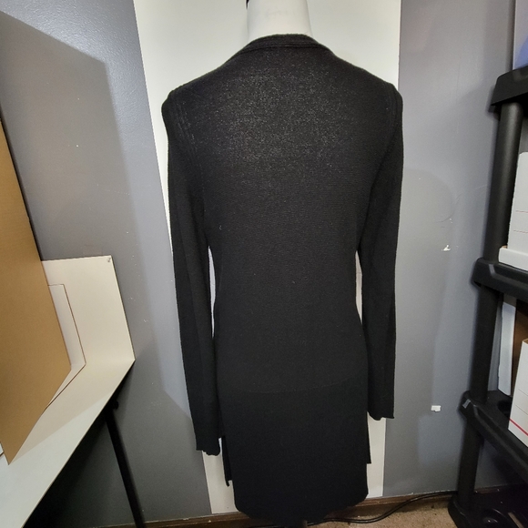 Free People Criss Cross front long sleeve black sweater women size small - Picture 5 of 10